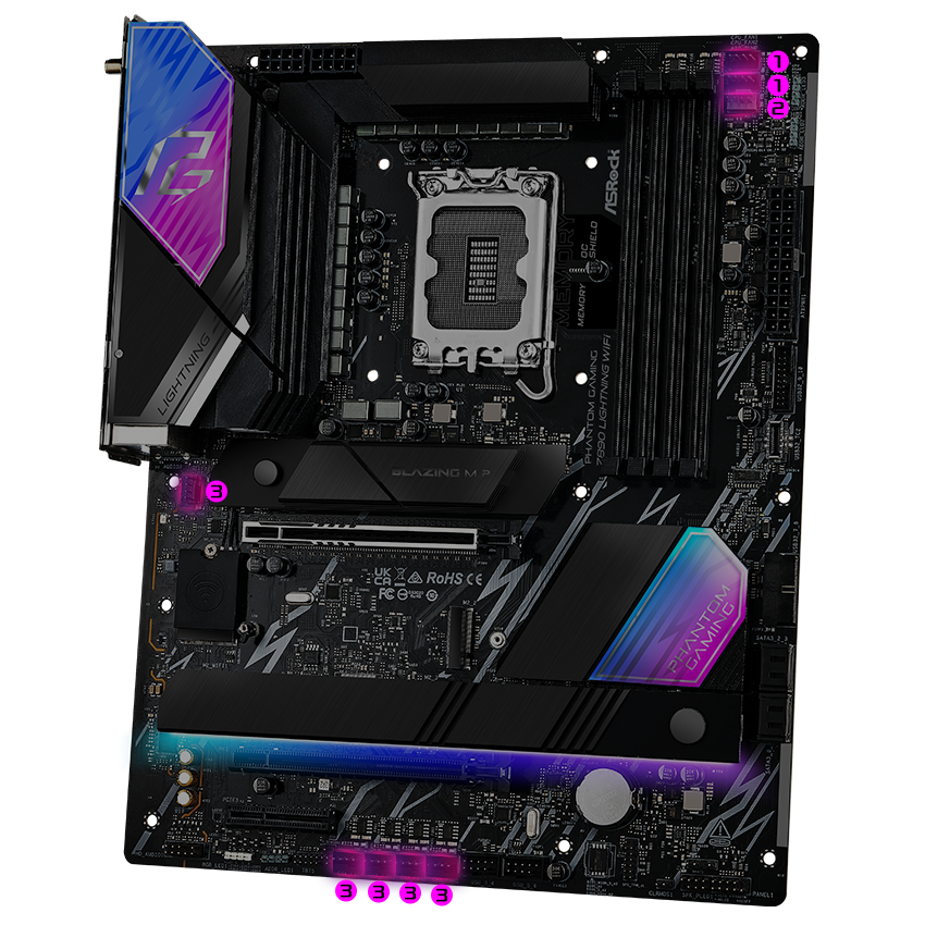 ASRock Z890 Lightning WiFi LGA 1851 ATX Motherboard - Newegg.com ASRock Z890 Lightning WiFi LGA 1851 ATX Motherboard - Newegg.com